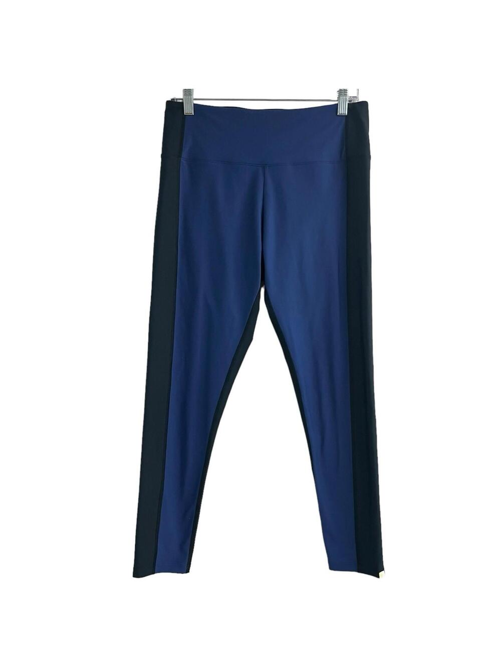 Summersalt blue and black color block yoga pants leggings 12